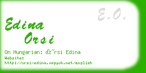 edina orsi business card